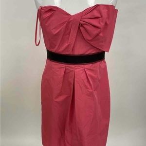 BCBG Max Azria pink bow cocktail dress as 10 NWT